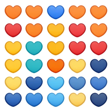 A color palette sticker