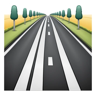 Road Lane Lines sticker