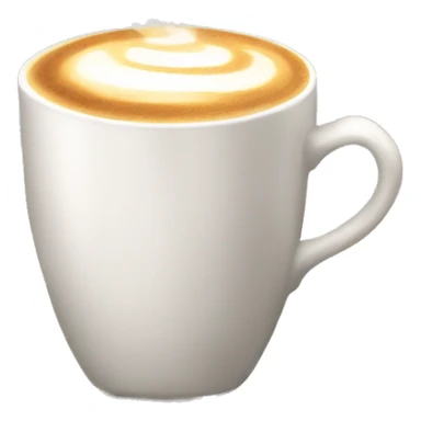 steaming latte in a mug sticker