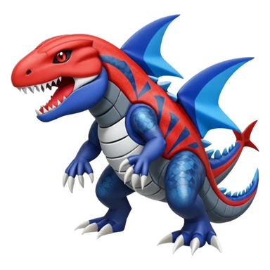 Meloetta-Groudon-Garchomp-Kyogre-Pokémon-Fakémon-fusion-hybrid-creature sticker