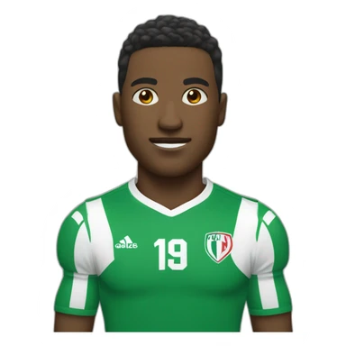 Roi qui joue au football sticker
