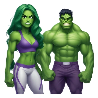 She Hulk and hulk sticker