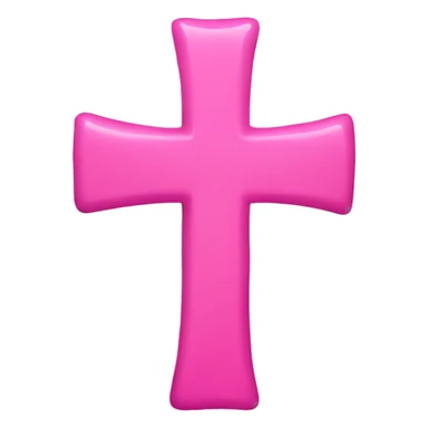 pink cross sticker