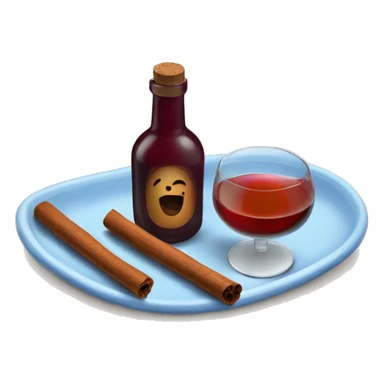 Muled wine with cinnamon stick sticker