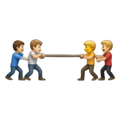 tug-of-war sticker