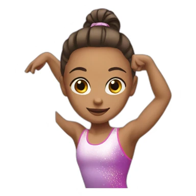 gymnast girl sticker