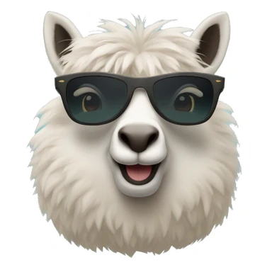 Alpaka with rayban sticker