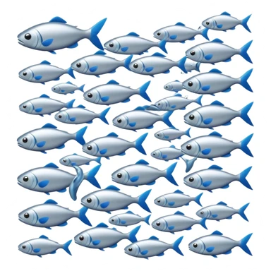 school of fish sticker