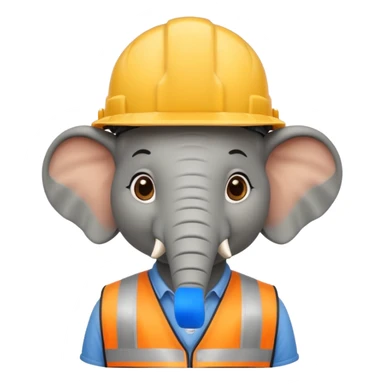 Contractor elephant  sticker