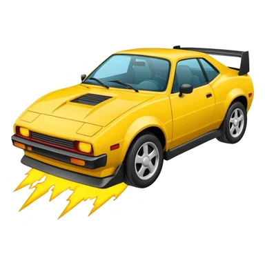 Rayos truenos con cara de molestia  sticker