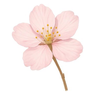 sakura cherry blossom flower, remove background sticker