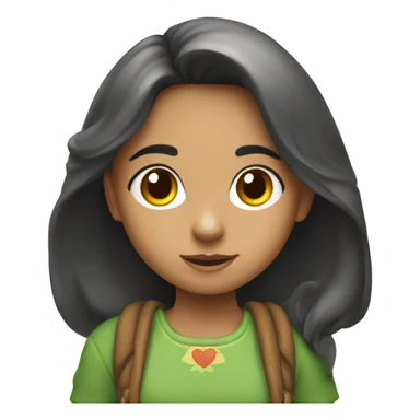 niña con cara chueca sticker