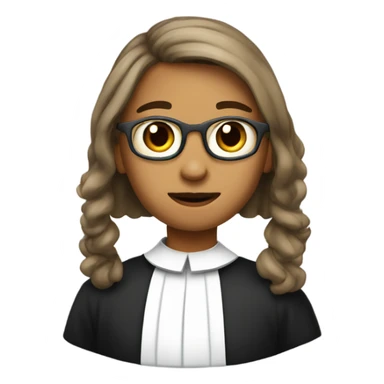 Picture of me in a clerical collar sticker