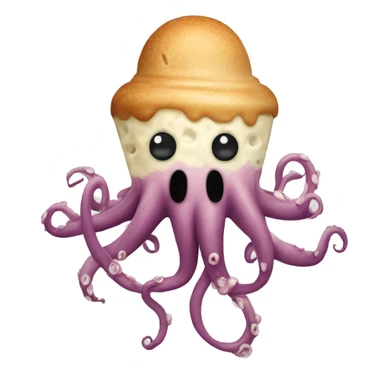 icecream octopus sticker