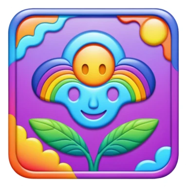 lsd square tab sticker