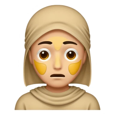 Sad face remove smile face mask sticker