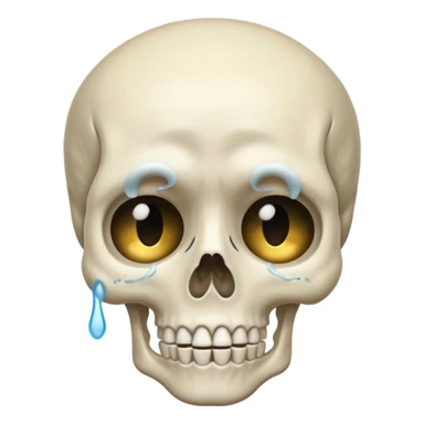 Squelette qui pleure sticker
