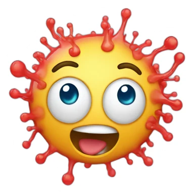 Leukocyte cheering sticker