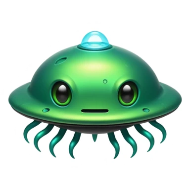 UFO inducting monster sticker