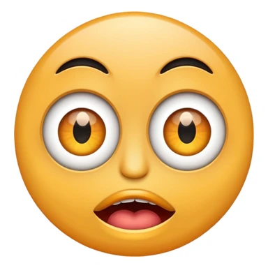 cartoon eyes and mouth sticker