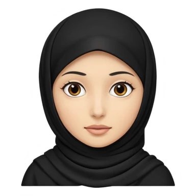 Black robber wearing hajab sticker