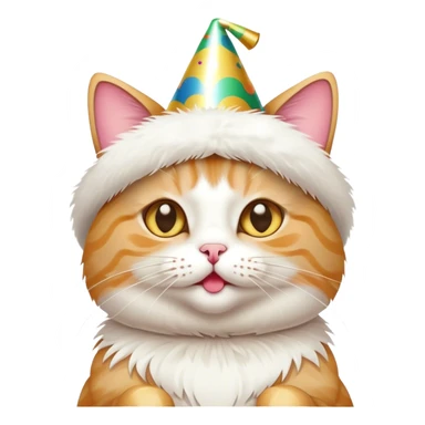 Cat at a party with champagne  sticker