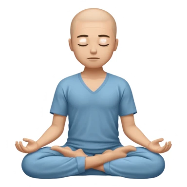 person meditating sticker