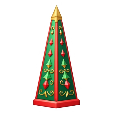 Christmas obelisk sticker
