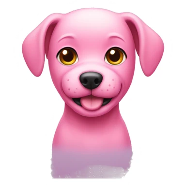 pink dog cute  sticker