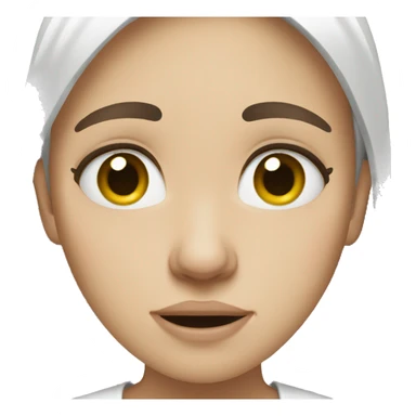 White brunette crying  sticker