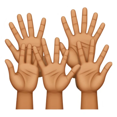 🤷🏻‍♂️ 6 in left hand and 7 in the right hand sticker