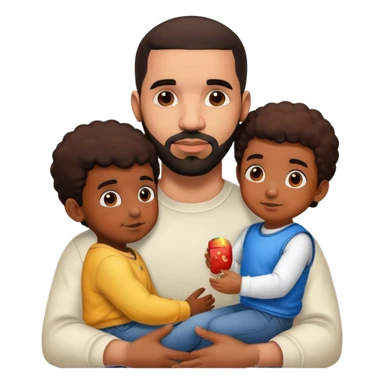 drake with a child sticker