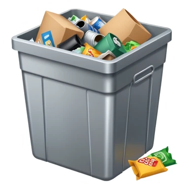 office trash box sticker