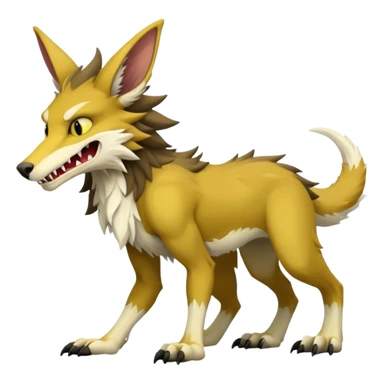 Sergal-Vernid-hyrid-animal-creature, full body sticker