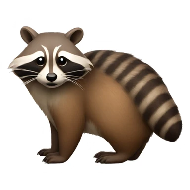 Animal with head of beaver and body of raccoon  sticker
