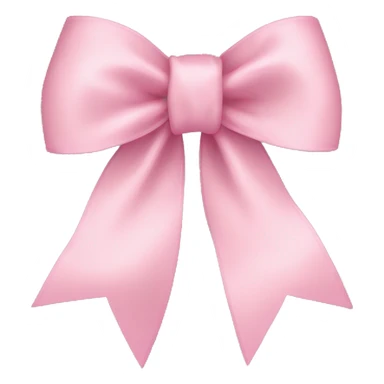 light pink ribbon bow sticker