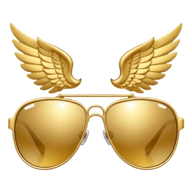 fancy sunglasses with wings sticker