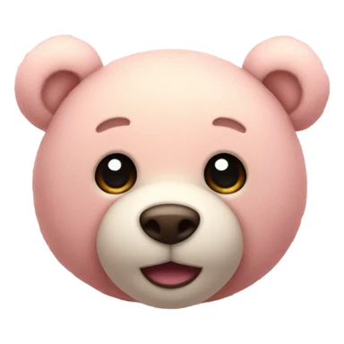 pastel pink teddy bear sticker