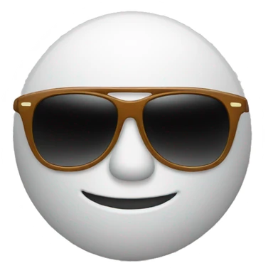 A car with sunglasses  sticker