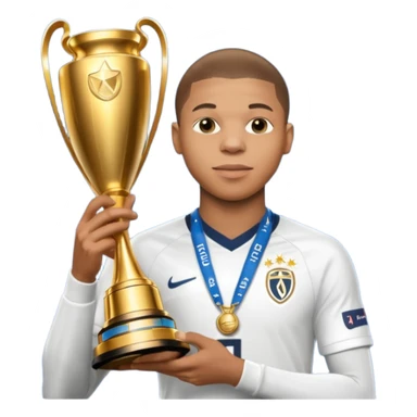 Mbappe with champions league  sticker