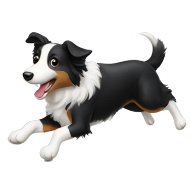 Anvil with border collie jumping over sticker