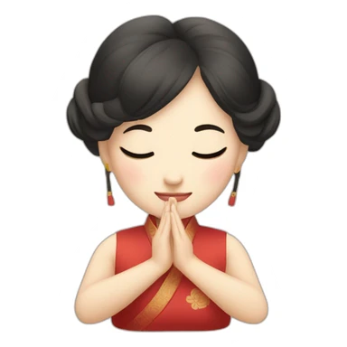 Chinese lady up side down doing yuga sticker