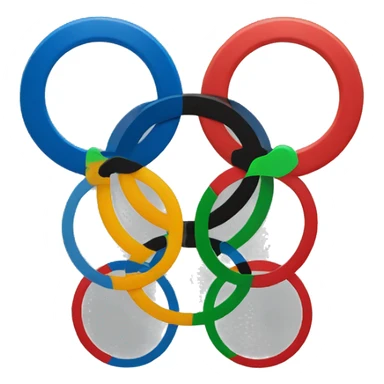 Olympic rings sticker