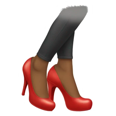 Red bottom heals  sticker