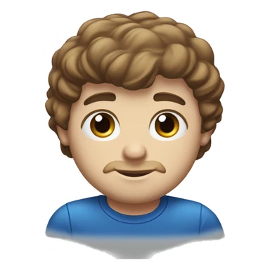 A head and shoulders shot of a 31 year old white man, with short brown hair,   with blue eyes wearing a t-shirt. sticker