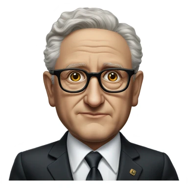 photorealistic Henry Kissinger young sticker