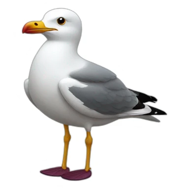 Captain gull sticker