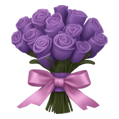 a beautiful aesthetic bouquet of dark purple and light pink lavender tied with a silk purple ribbon and next to it a pink decorative candle  sticker