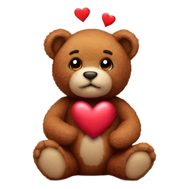 realistic Valentine's teddy  sticker