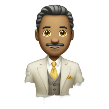 rich guy, a lot of money, all body, king sticker